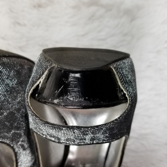 Shi | Black Leopard Peeptoe Heels - Picture 6 of 6